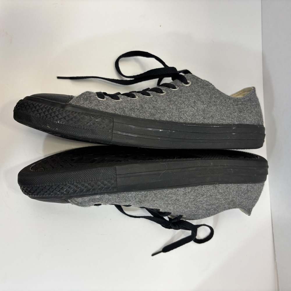 Converse All Star Ox Wizard Shoes Sneakers Mens Size‎ 11 Gray Wool Low Casual - Picture 10 of 13
